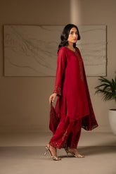 3 Piece Chiffon Embroidered Suit (FL0024)